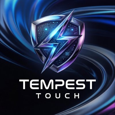 Tempest Touch logo: a shield with a lightning bolt